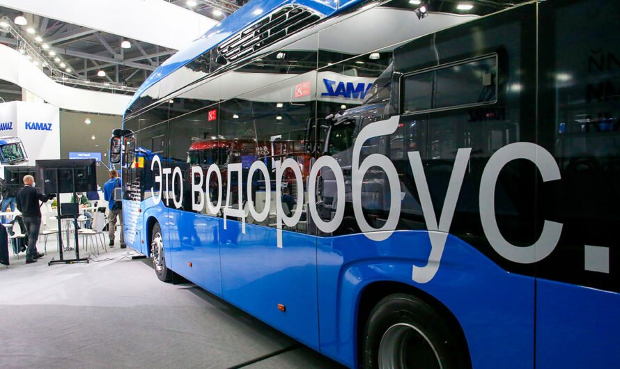 Первый автобус КАМАЗ-6290 на водородном топливе представлен на COMTRANS