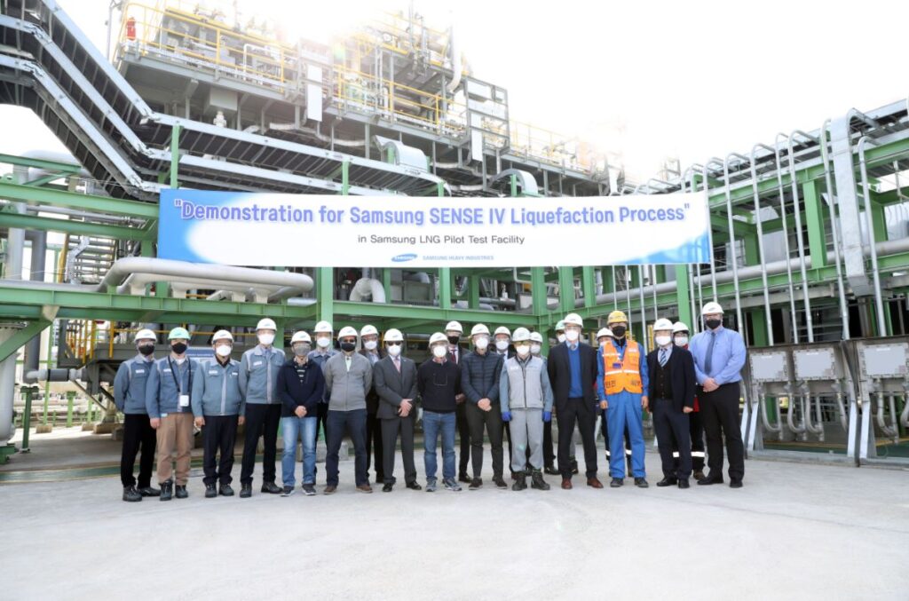 Samsung Heavy DnD Test bench in Geoje 2021 11 18 - Samsung Heavy продемонстрировал новую технологию СПГ Sense IV