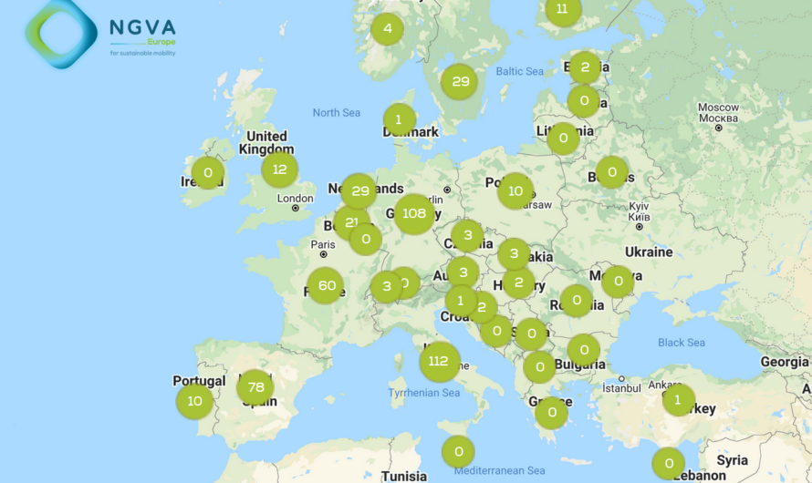 Количество СПГ-АЗС в Европе превысило 500 станций