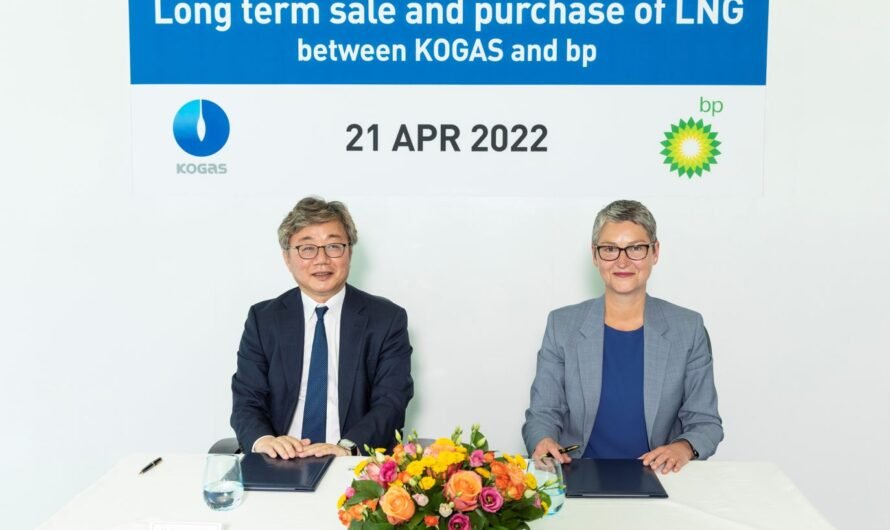 BP подписала соглашение о поставках СПГ из США с южнокорейской Kogas