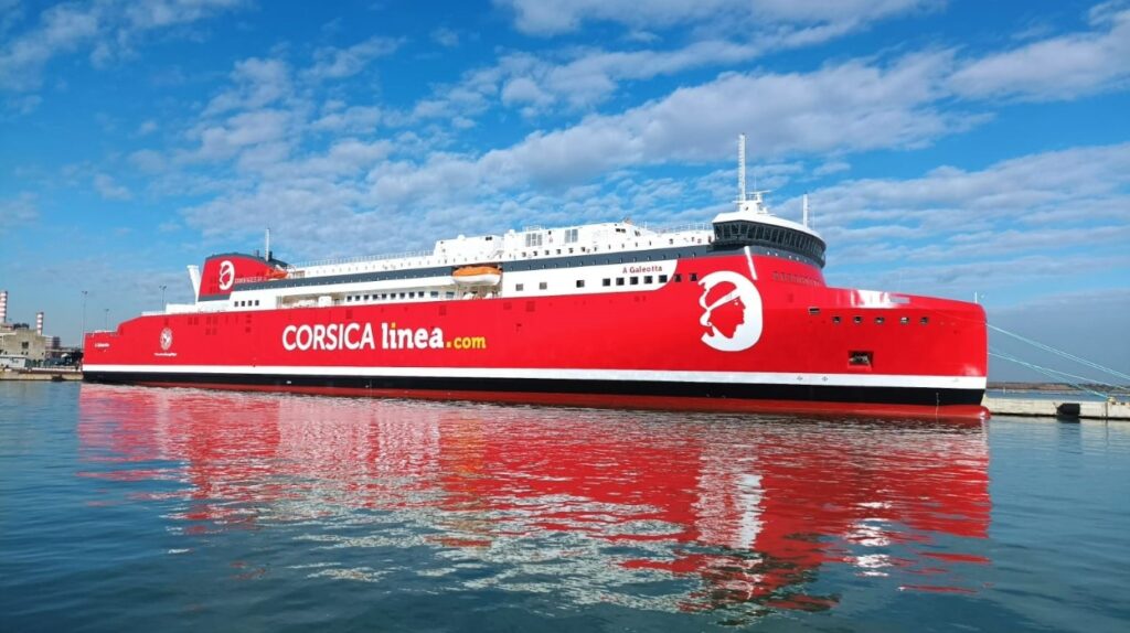 LNG ferry A Galeotta Corsica Linea - Corsica Linea принимает в эксплуатацию паром, работающий на СПГ