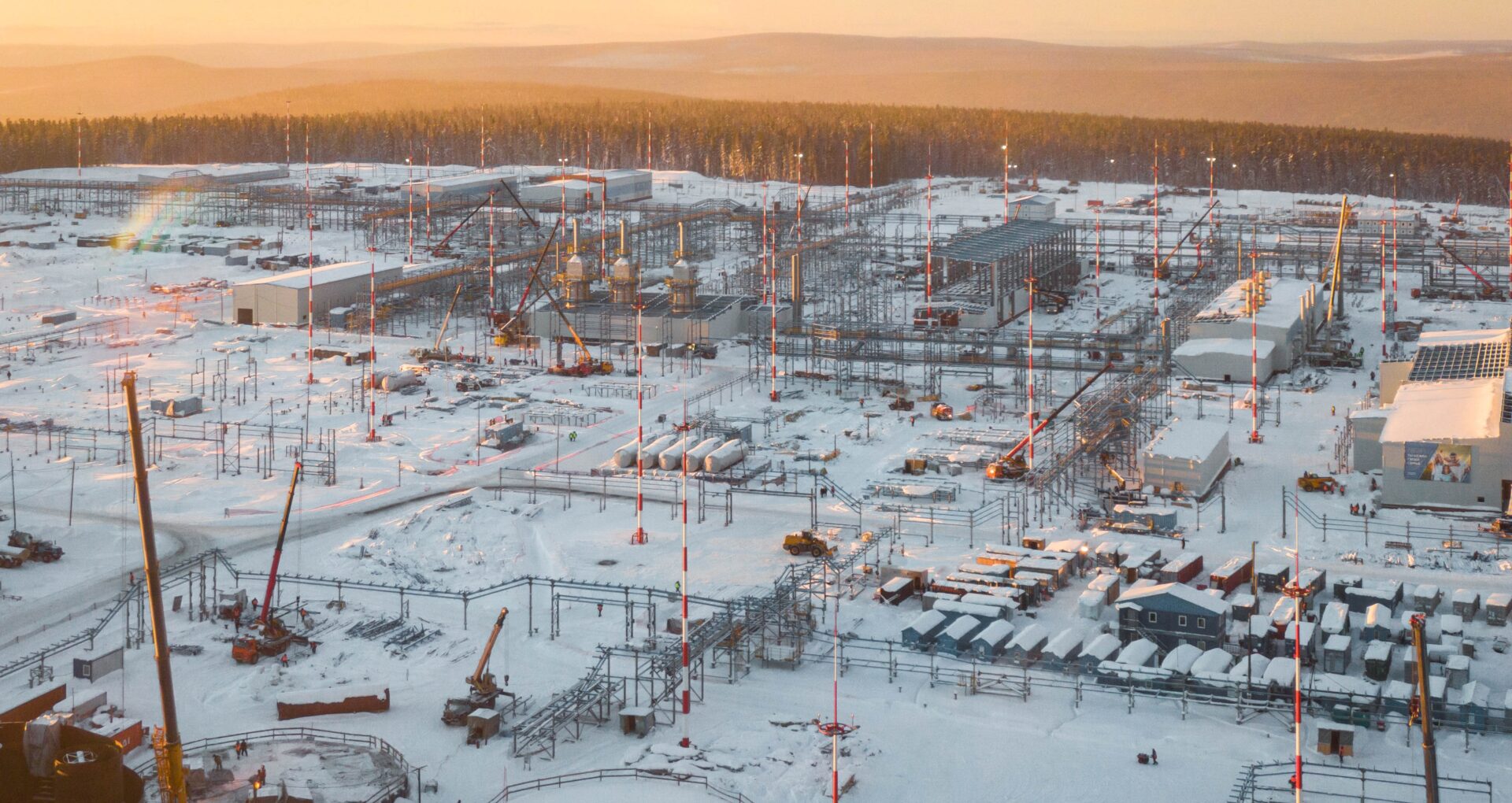 Kovikta field winter Gazstroyprom - В правительстве рассматривают возможность строительства КСПГ на Ковыктинском ГКМ