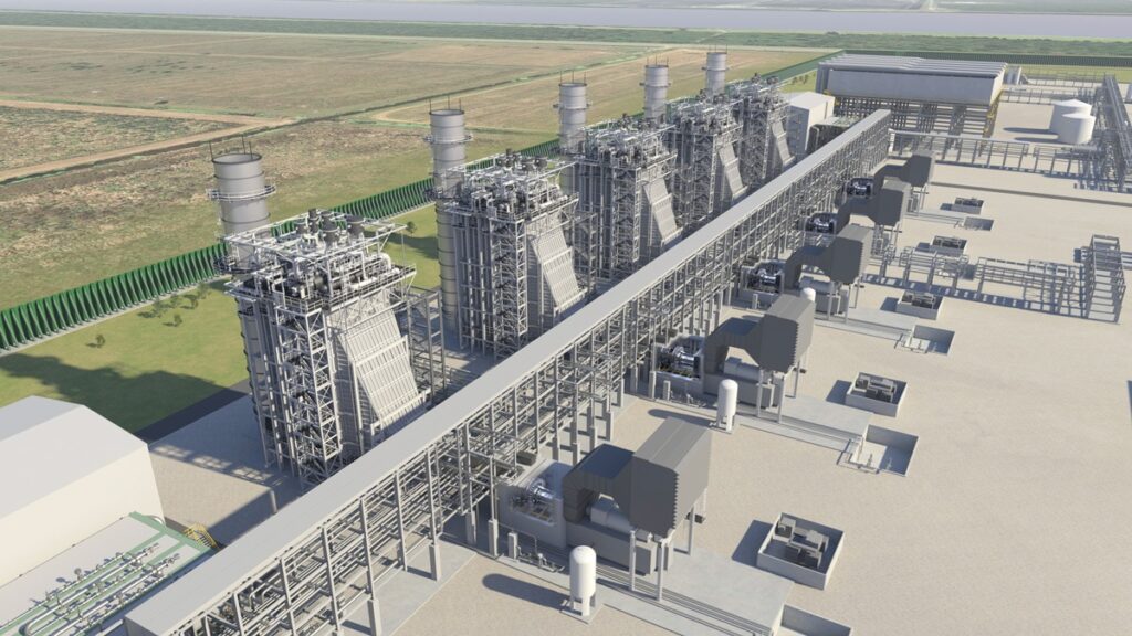 Calcasieu Pass LNG CCGT Power plant 3D - Venture Global сообщило о задержке ввода в коммерческую эксплуатацию завода СПГ Calcasieu Pass LNG