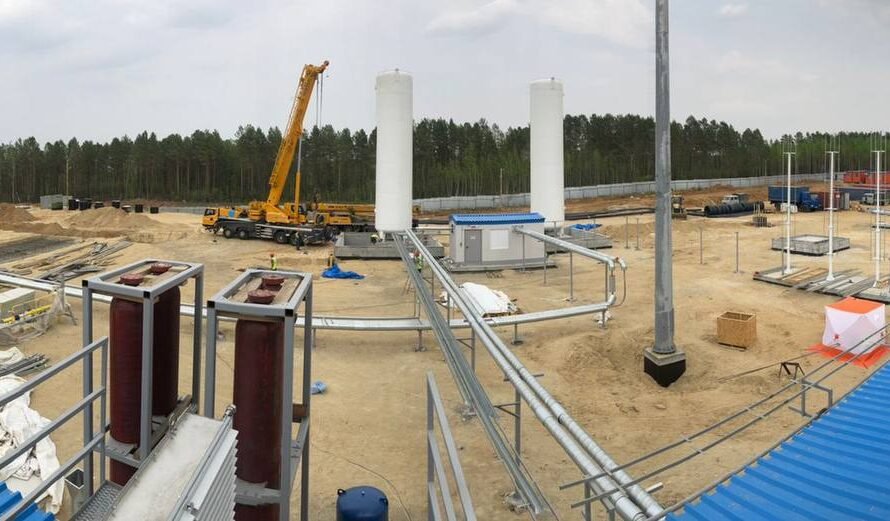 На КСПГ в Амурской области установлены криогенные резервуары