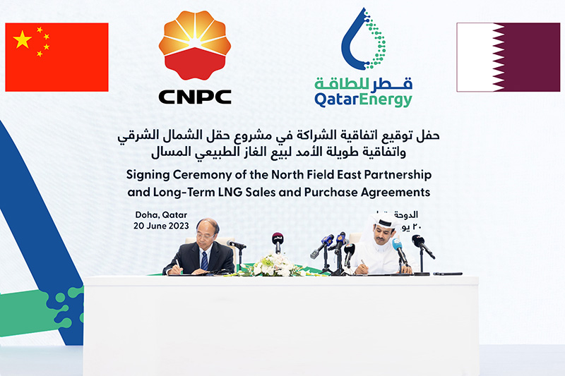 2023 06 20 Qatar CNPC SPA 01 - QatarEnergy выбирает CNPC в качестве партнера по проекту NFE и подписывают соглашение о поставке в Китай 4 млн тонн СПГ в год сроком на 27 лет