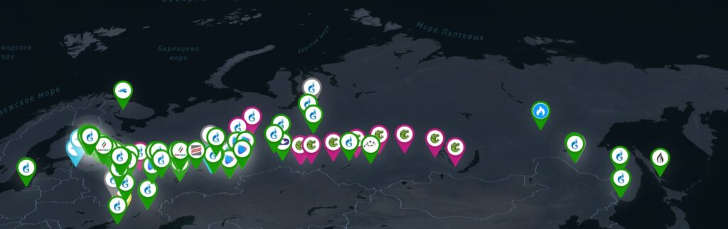 LNGmap2025 05 - Сеть криогенных ГЗС компании «Новатэк СПГ топливо» пополнилась тремя новыми объектами